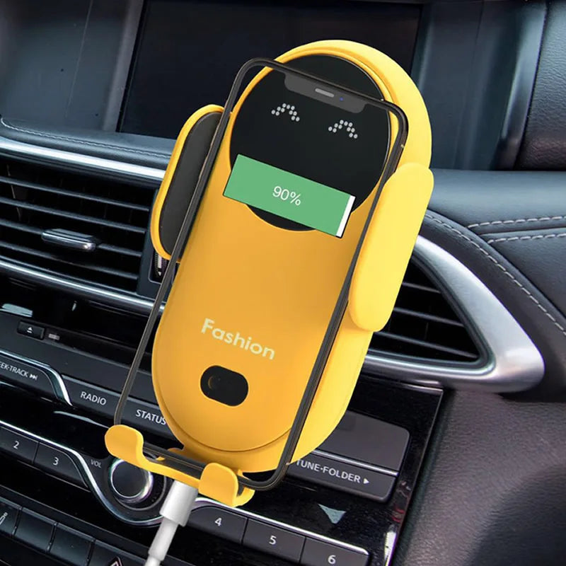 Wireless Charger Car Phone Holder  Smart Sensor Fast Charging